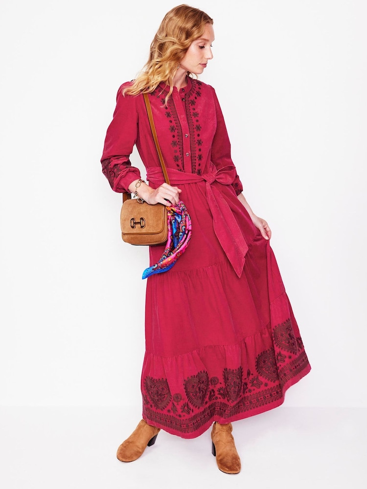 knee length dresses for ladies Cord Strap Back Holiday Maxi Dress