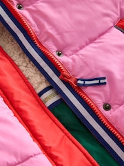 Boden Pink 2-In-1 Padded Coat - Image 3 of 5