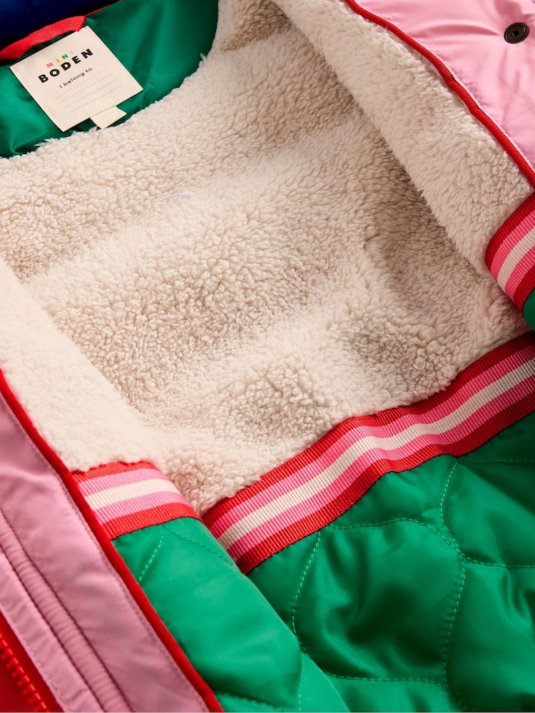 Boden Pink 2-In-1 Padded Coat - Image 5 of 5