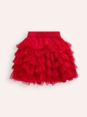 Boden Red Ruffle Tulle Skirt - Image 2 of 3