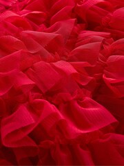 Boden Red Ruffle Tulle Skirt - Image 3 of 3