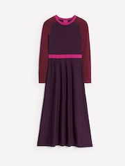 Boden Purple Sam Colourblock Knitted Dress - Image 5 of 6