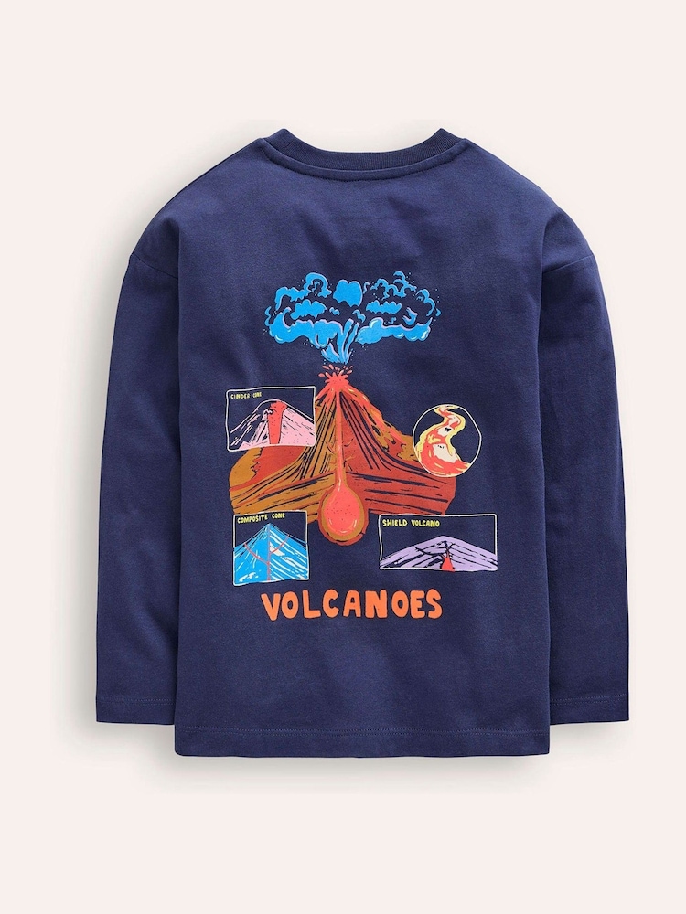 Boden Blue Educational 100% Cotton T-Shirt - Image 2 of 3 Boden Blue Educational 100% Cotton T-Shirt - Image 2 of 3