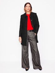 Boden Black Lincoln Textured Coat - Image 4 of 5