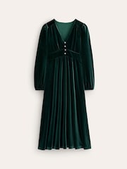 Boden Green Jocelyn Velvet Tea Dress - Image 6 of 6