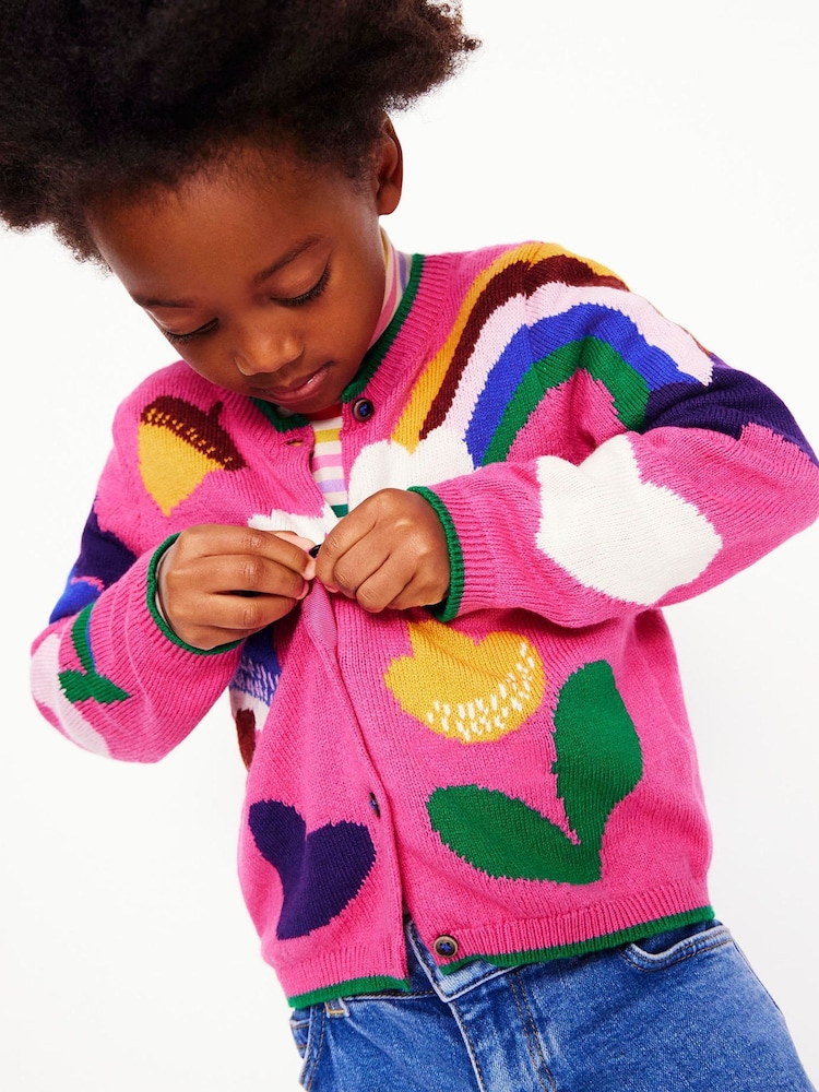 Boden Pink Joyful Cardigan - Image 1 of 6