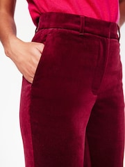 Boden Burgundy Kew Velvet Trousers - Image 3 of 6