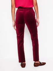 Boden Burgundy Kew Velvet Trousers - Image 4 of 6