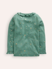 Boden Pointelle Top mit glitzernden Rüschen - Bild 2 von 3