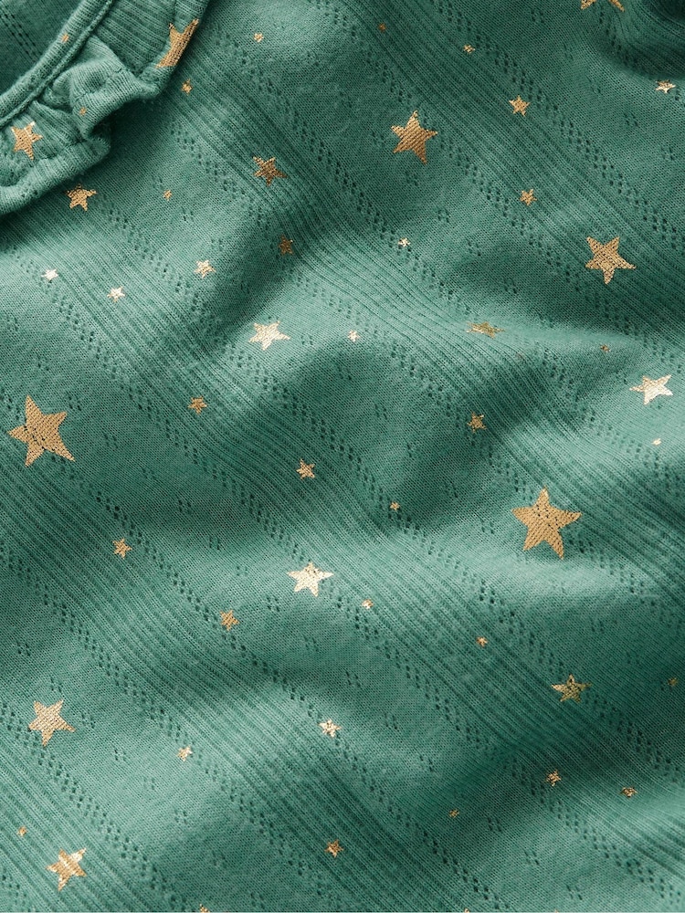 Boden Pointelle Top mit glitzernden Rüschen - Bild 3 von 3