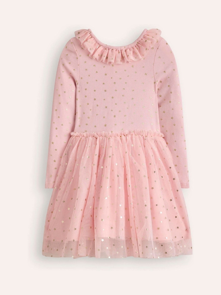 Boden Pink Rose Twirly Tulle Dress - Image 1 of 4