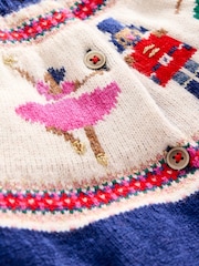 Boden Multi colour Fairisle Pattern Nutcracker Christmas Jumper - Image 2 of 2