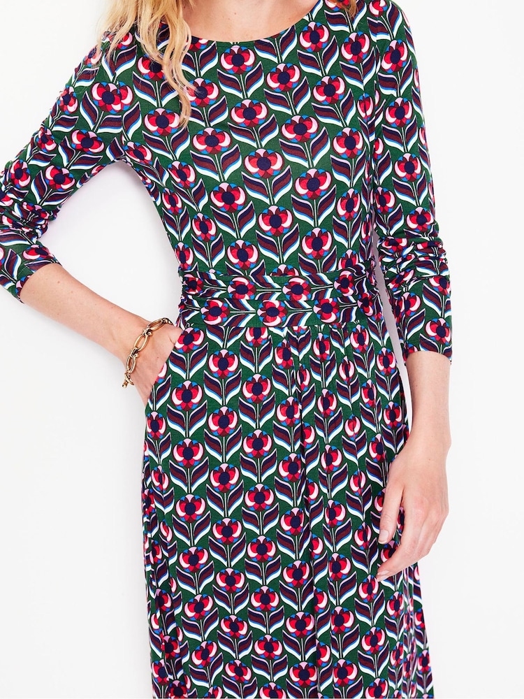 Boden Green Amelie Long Sleeve Dress - Image 2 of 5 Boden Green Amelie Long Sleeve Dress - Image 2 of 5