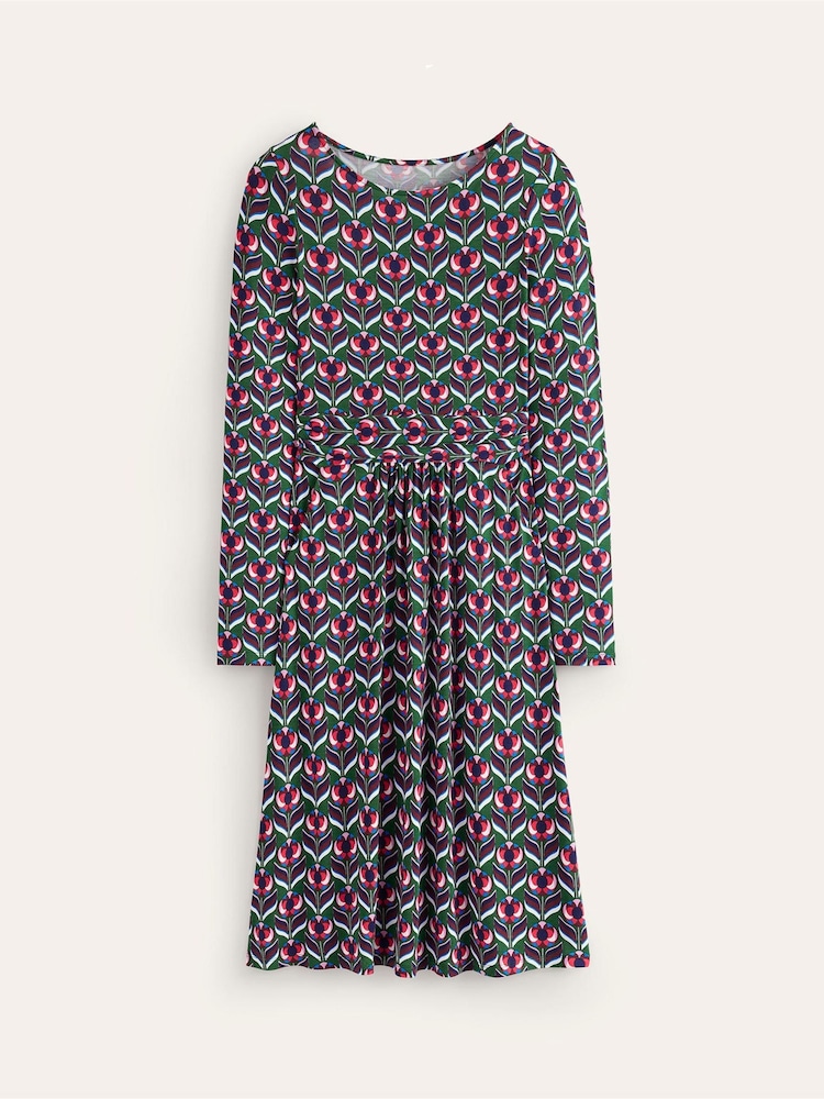 Boden Green Amelie Long Sleeve Dress - Image 5 of 5 Boden Green Amelie Long Sleeve Dress - Image 5 of 5