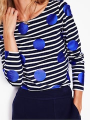 Boden Ella Long Sleeve 100% Cotton Breton T-Shirt - Bild 4 von 5