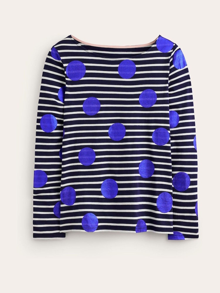 Boden Ella Long Sleeve 100% Cotton Breton T-Shirt - Bild 5 von 5