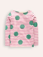 Boden Pink 100% Cotton Ella Breton T-Shirt - Image 1 of 3