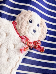 Boden Blue Appliqué Jersey 100% Cotton Tunic - Image 3 of 3