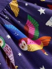 Boden Blue 100% Cotton Long Sleeved Fun Jersey Dress - Image 4 of 4