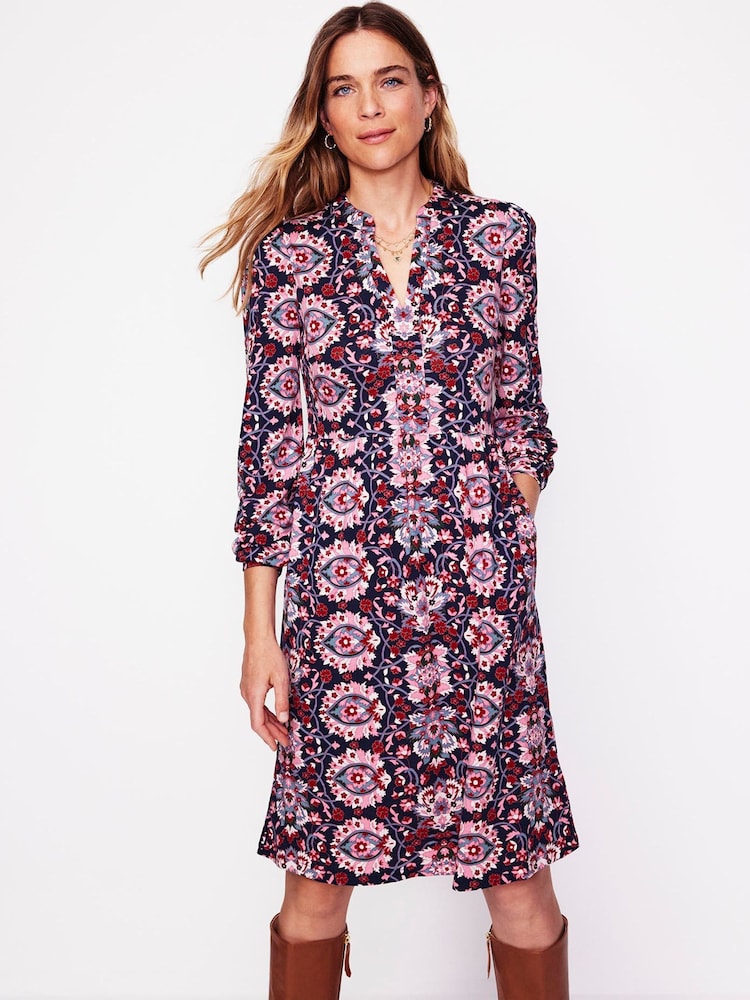 Boden Pink Naomi Relaxed Jersey Dress - Image 1 of 5