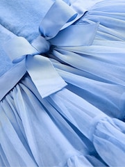 Boden Blue Beth Velvet Bodice Tulle Party Dress - Image 4 of 4