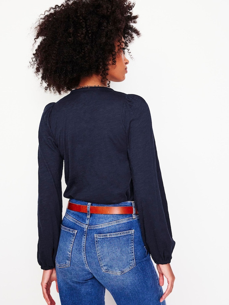 Boden Blue Marina Embroidered Shirt - Image 2 of 5