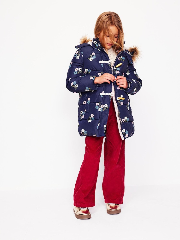 Boden Blue Longline Padded Coat - Image 1 of 7