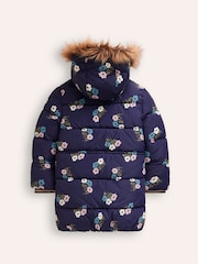 Boden Blue Longline Padded Coat - Image 5 of 7