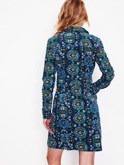 Boden Blue Flora Cord Shirt Dress - Image 4 of 6