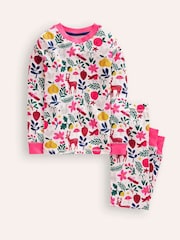 Boden Snug Long John 100% Cotton Festive Pyjamas - صورة 1 من 3