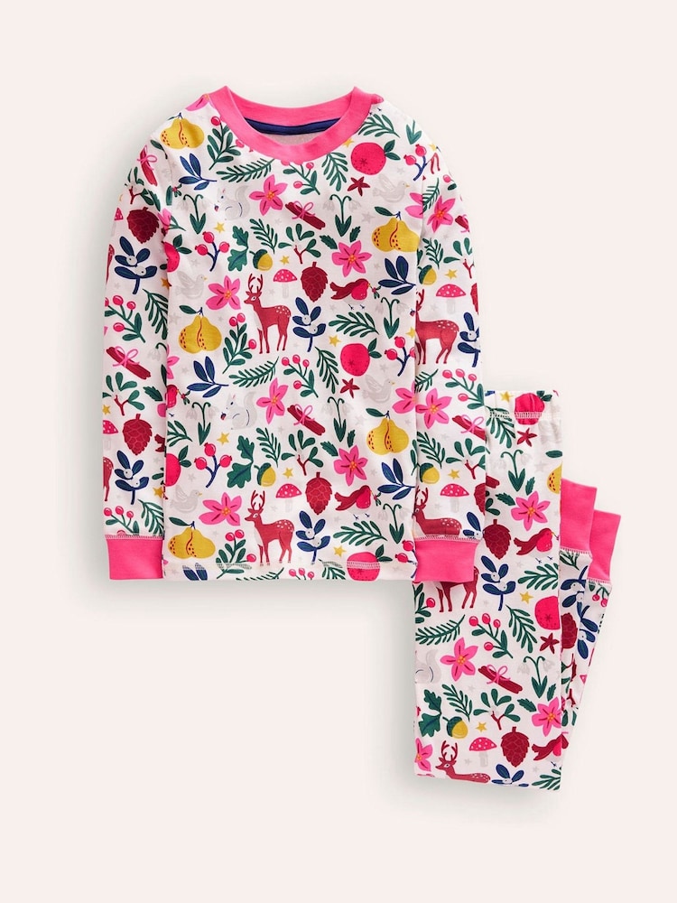 Boden Snug Long John 100% Cotton Festive Pyjamas - صورة 1 من 3