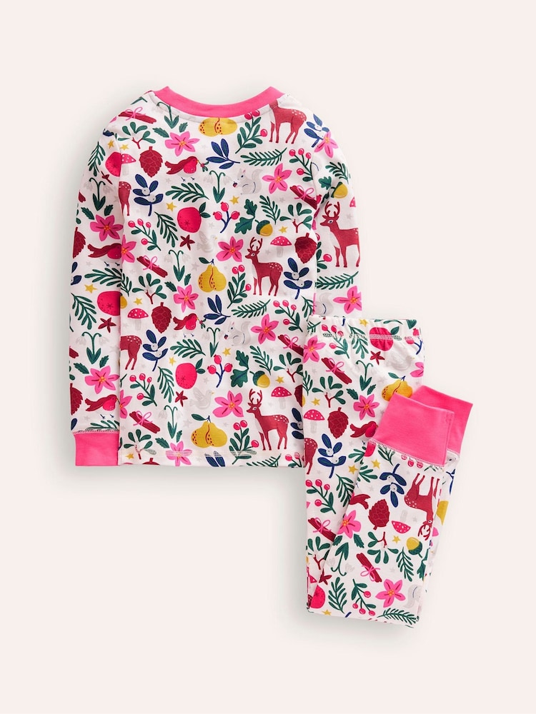 Boden Snug Long John 100% Cotton Festive Pyjamas - صورة 2 من 3