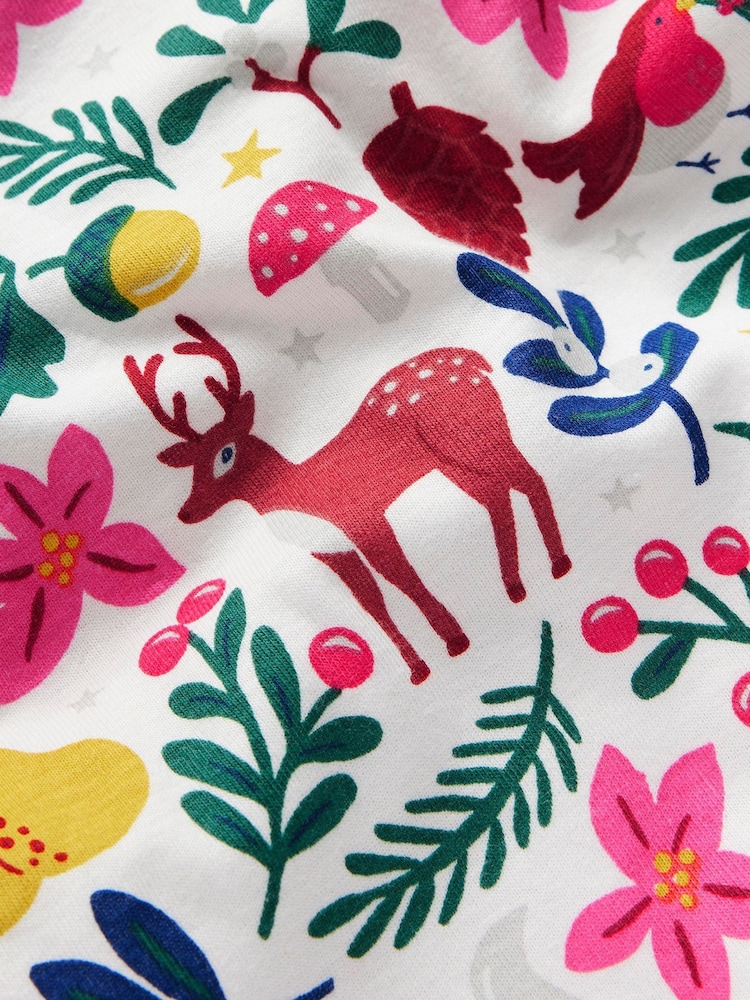 Boden Snug Long John 100% Cotton Festive Pyjamas - صورة 3 من 3 Boden Snug Long John 100% Cotton Festive Pyjamas - صورة 3 من 3
