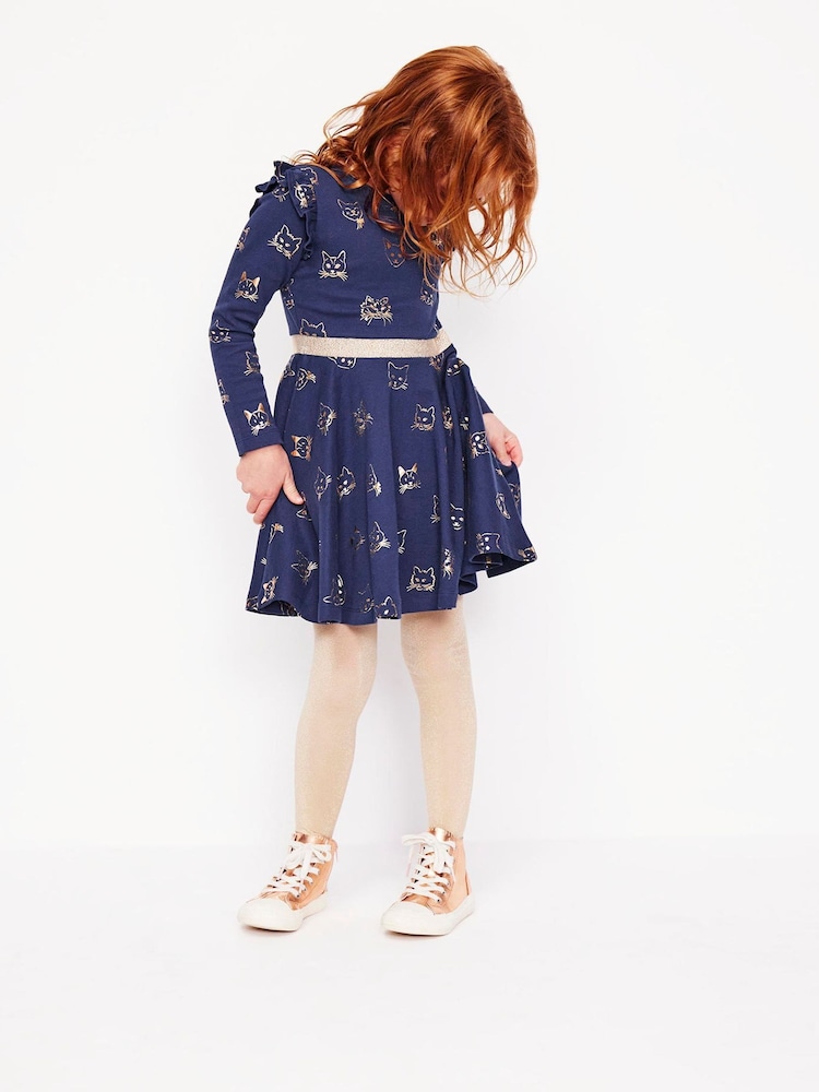 Boden Blue Mabel Twirly Ballerinas Dress - Image 1 of 5