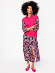 Boden Blue Marcia Jersey Midi Shirt Dress - Image 4 of 6