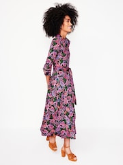 Boden Blue Marcia Jersey Midi Shirt Dress - Image 5 of 6