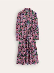 Boden Blue Marcia Jersey Midi Shirt Dress - Image 6 of 6
