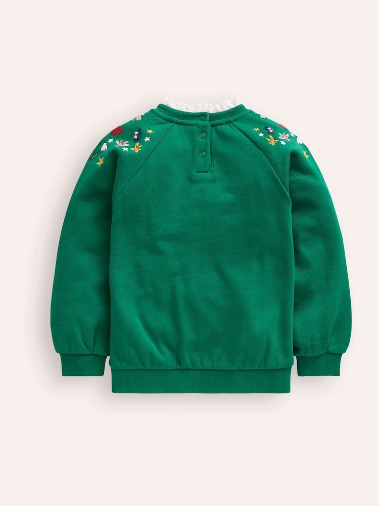 Boden Green Embroidered Sweatshirt - Image 2 of 3