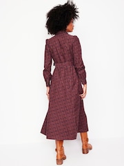 Boden Brown 100% Cotton Aubrey Corduroy Midi Shirt Dress - Image 3 of 6