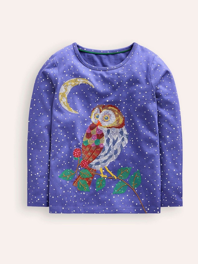 Boden Purple Superstitch 100% Cotton T-Shirt - Image 1 of 2