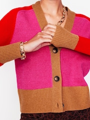 Boden Pink Olivia Merino Cardigan - Image 3 of 8