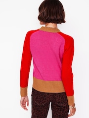 Boden Pink Olivia Merino Cardigan - Image 4 of 8