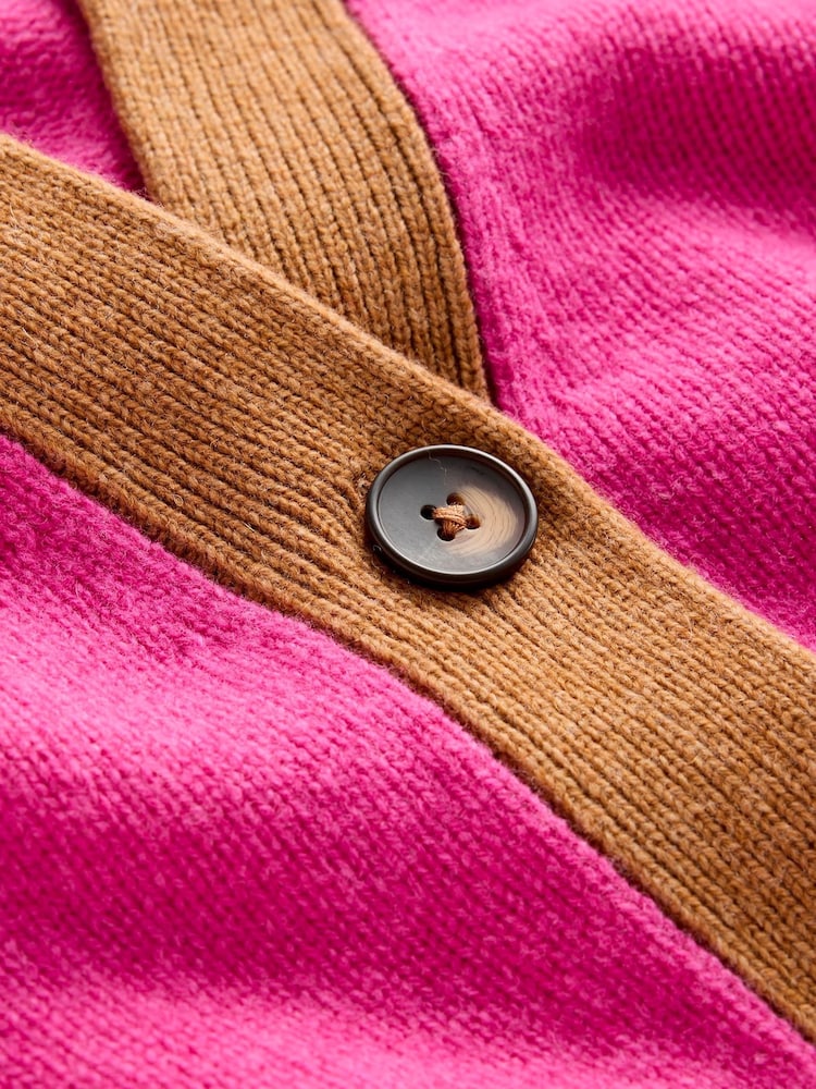 Boden Pink Olivia Merino Cardigan - Image 8 of 8