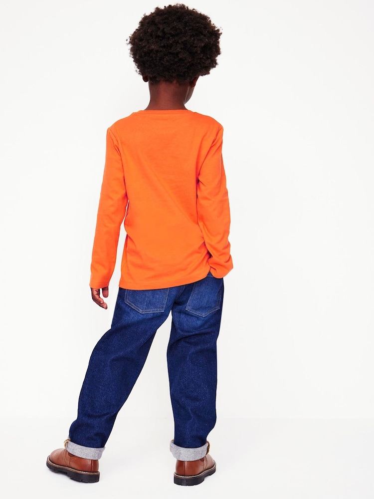 Boden Orange 100% Cotton Superstitch T-Shirt - Image 2 of 5 Boden Orange 100% Cotton Superstitch T-Shirt - Image 2 of 5