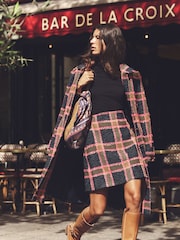 Boden Blue Estella Check Skirt - Image 1 of 5