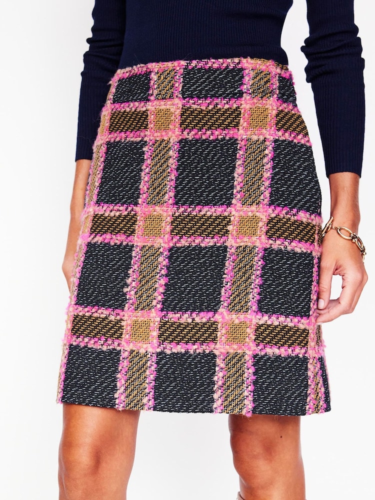 Boden Blue Estella Check Skirt - Image 2 of 5