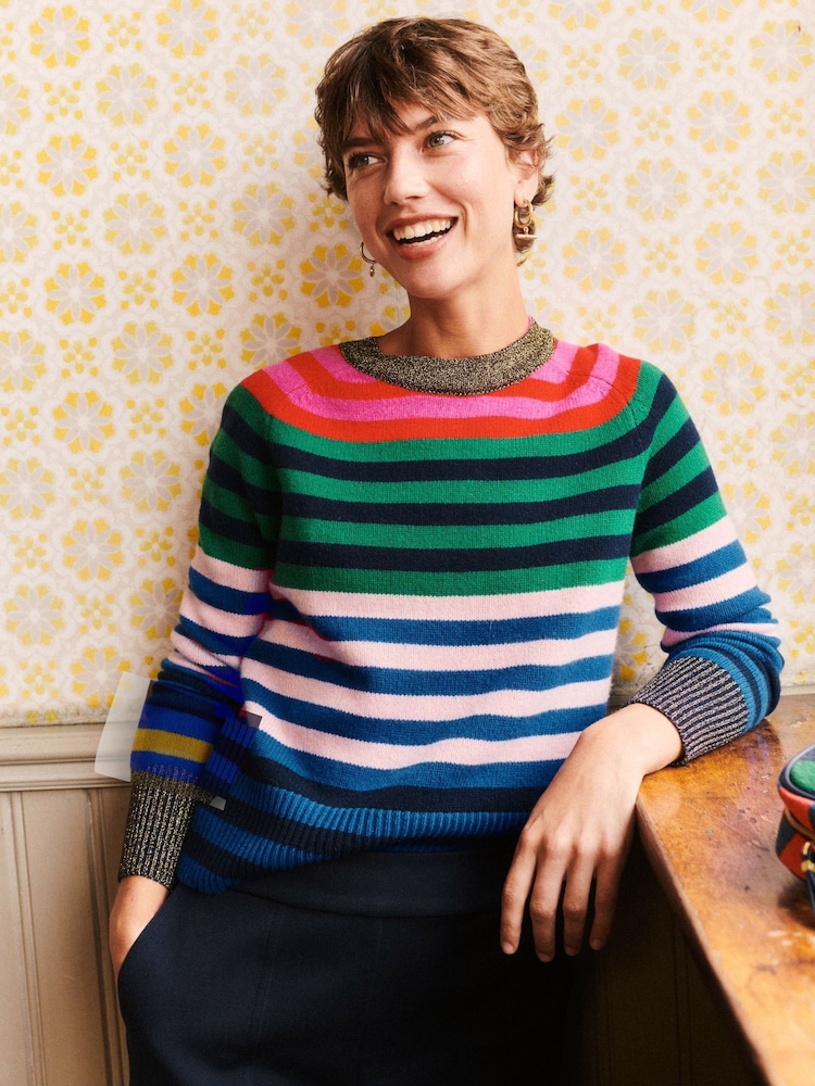 Boden Blue Olivia Merino Jumper - Image 1 of 8
