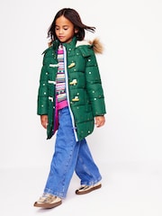 Boden Green Longline Padded Coat - Image 1 of 9