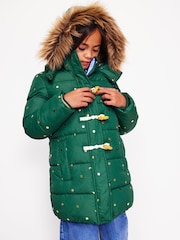 Boden Green Longline Padded Coat - Image 2 of 9