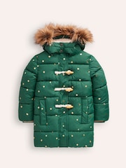Boden Green Longline Padded Coat - Image 6 of 9